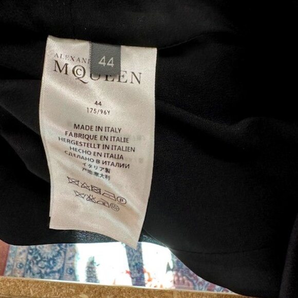 Alexander McQueen Black Jacket/Coat Retails for $3,745.00 Size 44 - Picture 9 of 9